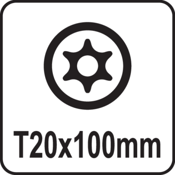 Відвертка TORX SECURITY Т20 х 100 мм YATO YT-25957