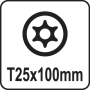 Відвертка TORX SECURITY Т25 х 100 мм YATO YT-25958