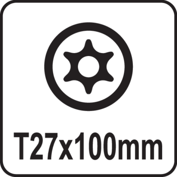 Відвертка TORX SECURITY Т27 х 100 мм YATO YT-25959