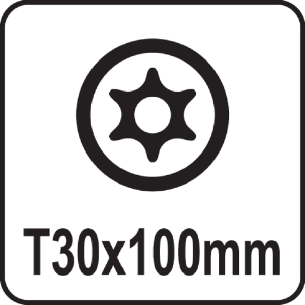 Відвертка TORX SECURITY Т30 х 100 мм YATO YT-25960