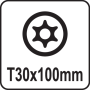 Відвертка TORX SECURITY Т30 х 100 мм YATO YT-25960