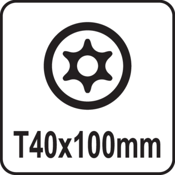 Відвертка TORX SECURITY Т40 х 100 мм YATO YT-25961