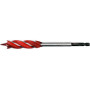 Свердло для дерева з 4 різальними крайками YATO HEX 1/4" 16х165мм YT-44683