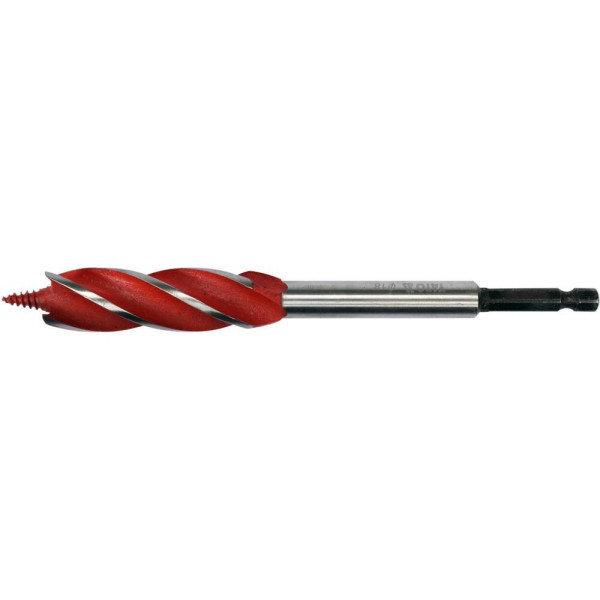Свердло для дерева з 4 різальними крайками YATO HEX 1/4" 18х165мм YT-44684