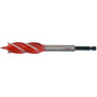 Свердло для дерева з 4 різальними крайками YATO HEX 1/4" 20х165мм YT-44685