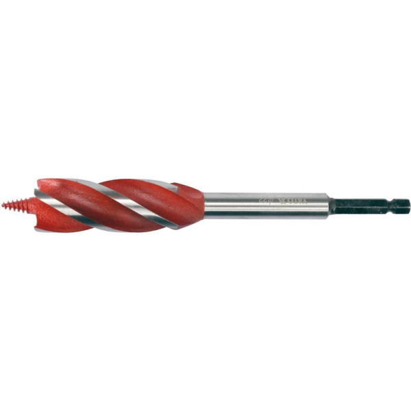 Свердло для дерева з 4 різальними крайками YATO HEX 1/4" 22х165мм YT-44686