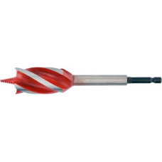 Свердло для дерева з 4 різальними крайками YATO HEX 1/4" 28х165мм YT-44688