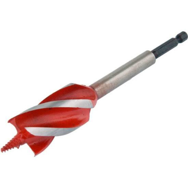Свердло для дерева з 4 різальними крайками YATO HEX 1/4" 28х165мм YT-44688