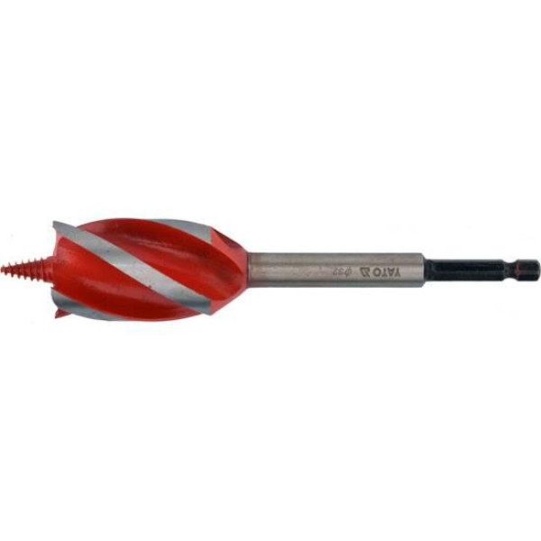 Свердло для дерева з 4 різальними крайками YATO HEX 1/4" 32х165мм YT-44690