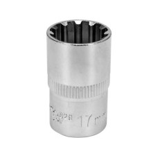 Головка торцевая "Spline" 1/2" короткая YATO 17мм YT-14829