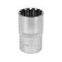 Головка торцевая "Spline" 1/2" короткая YATO 17мм YT-14829