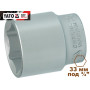 Головка торцевая  6-гранная 3/4" короткая YATO 33х55мм YT-1313