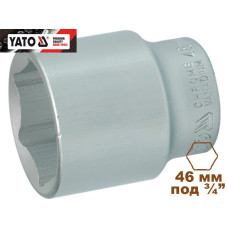 Головка торцевая  6-гранная 3/4" короткая YATO 46х70мм YT-1322