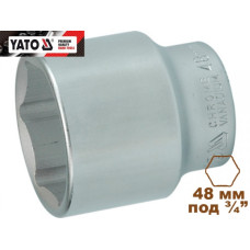 Головка торцевая  6-гранная 3/4" короткая YATO 48х70мм YT-1323