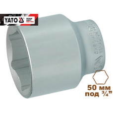 Головка торцевая  6-гранная 3/4" короткая YATO 50х70мм YT-1324