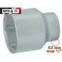 Головка торцевая  6-гранная 3/4" короткая YATO 52х70мм YT-1326