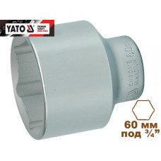 Головка торцевая  6-гранная 3/4" короткая YATO 60х80мм YT-1330