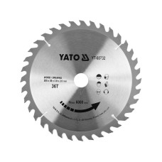 Диск пильный победитовый по дереву YATO 255x30x2мм 36T YT-60732