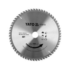 Диск пильный победитовый по дереву YATO 255x30x2мм 60T YT-60733