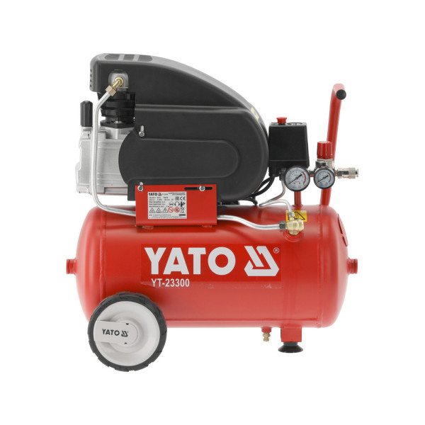 Компресор мережевий YATO 230 В 1.5 кВт ≤ 8 Bar 200 л/хв ресивер 24 л YT-23300