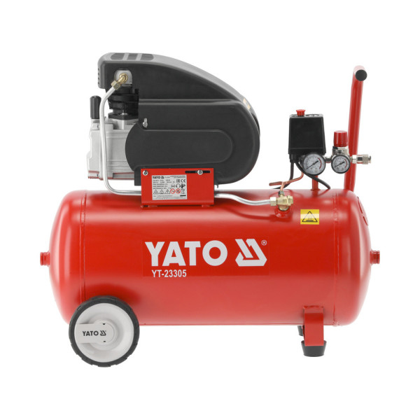 Компресор мережевий YATO 230 В 1.5 кВт ≤8Bar 200 л/хв ресивер 50 л YT-23305
