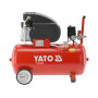 Компресор мережевий YATO 230 В 1.5 кВт ≤8Bar 200 л/хв ресивер 50 л YT-23305
