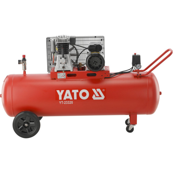 Компресор мережевий YATO 230 В 2.2 кВт ≤10Bar 360 л/хв ресивер 200 л YT-23320