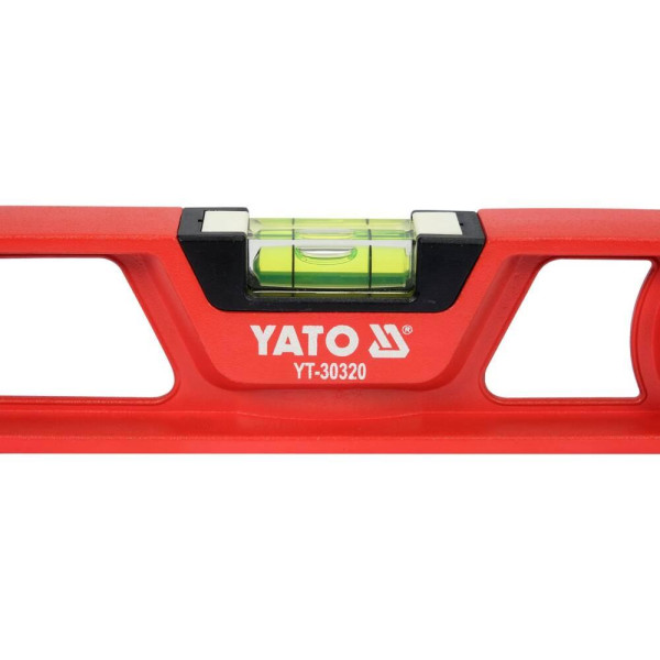 Рівень алюмінієвий для укладання плитки YATO 600 мм 2 капсули 4магніту YT-30320