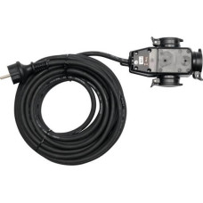 Удлинитель силовой YATO 10м 16A 3Gх1.5мм2 с тройником YT-8116