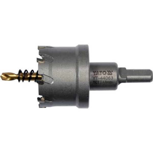 Свердло-коронка для металу до 25 мм TCT YATO 3/8" 44x103мм YT-44063