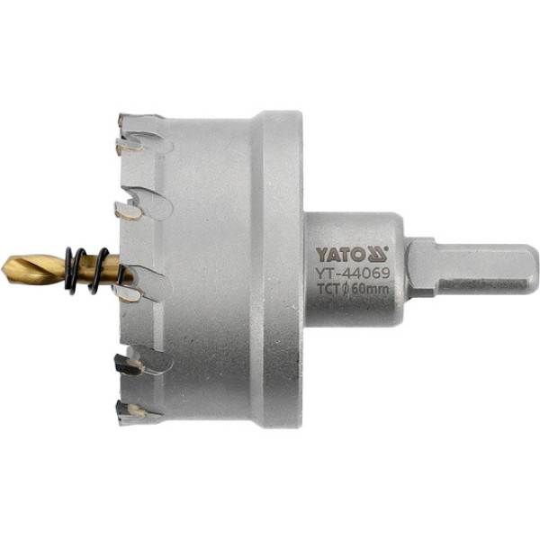 Свердло-коронка для металу до 25 мм TCT YATO 3/8" 60x103мм YT-44069