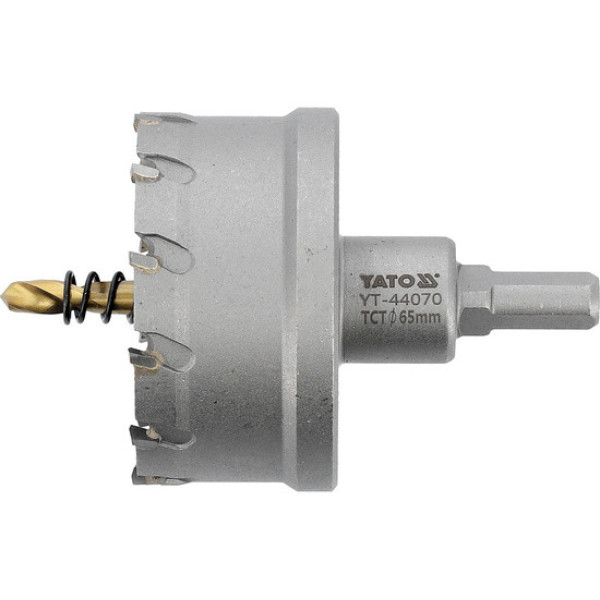 Свердло-коронка для металу до 25 мм TCT YATO 3/8" 65x103мм YT-44070