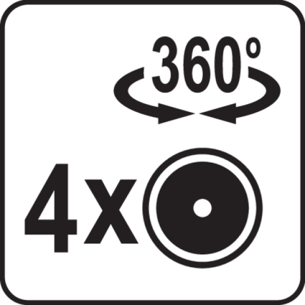 Платформа на 4 колесах для ящикової системи S12 YATO 507x326x143мм YT-09190