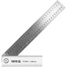 Косинець регульований 90°-45°-135° YATO 300 мм з опорою 160 мм YT-70794