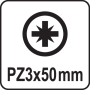 Насадка викруткова "Pozidriv" PZ3х50мм HEX1/4" YATO 10 шт. YT-78156