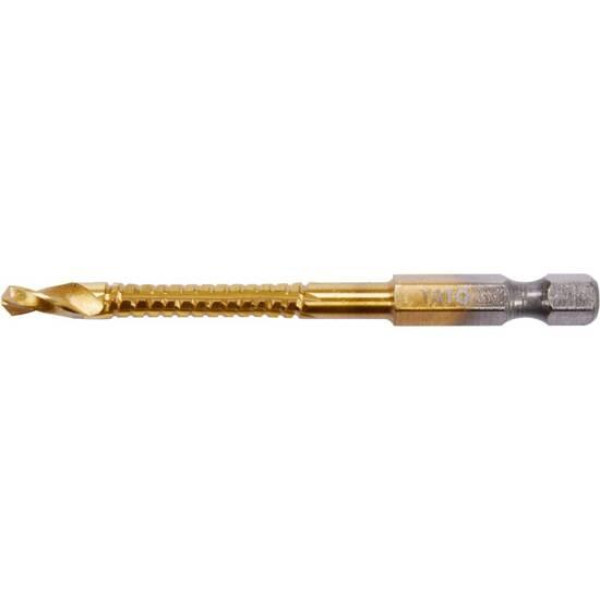 Свердло для металу фрезерувальне 5 х 81/46 мм HEX 1/4" YATO YT-44822 YT-44822