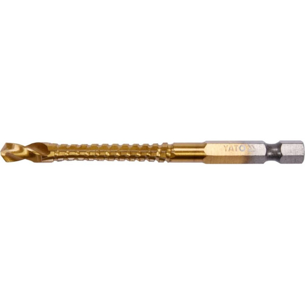 Свердло для металу фрезерувальне 6.5 х 89/54мм HEX 1/4" YATO YT-44824 YT-44824