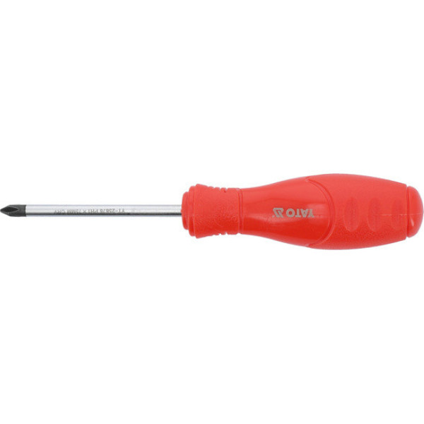 Викрутка з хрещатим шліцом Philips YATO PH1х75мм YT-25676