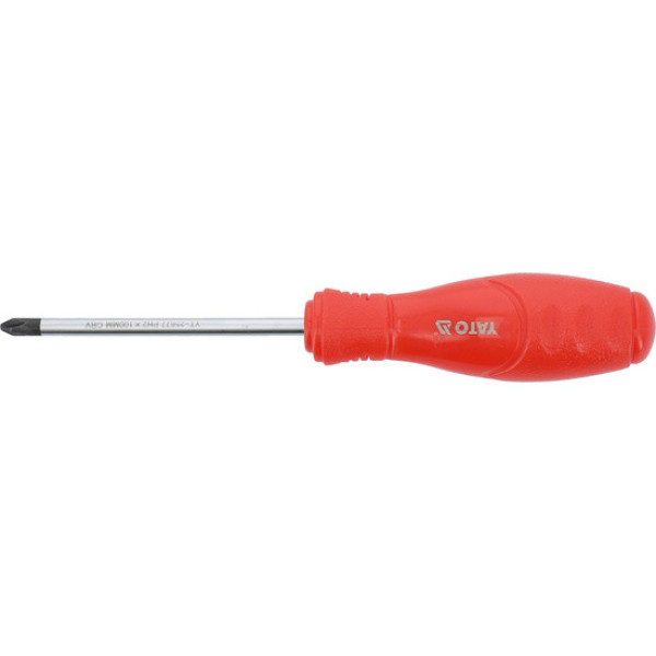 Викрутка з хрещатим шліцом Philips YATO PH2х100 мм YT-25677