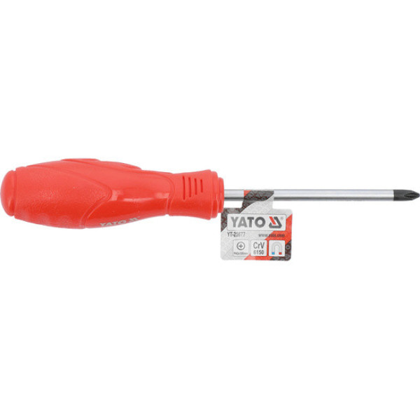 Викрутка з хрещатим шліцом Philips YATO PH2х100 мм YT-25677