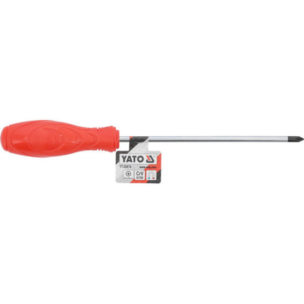 Викрутка з хрещатим шліцом Philips YATO PH1х150мм YT-25674