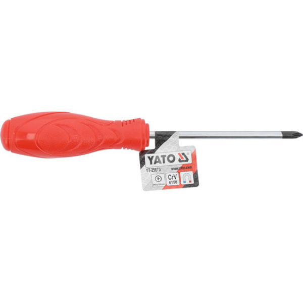 Викрутка з хрещатим шліцом Philips YATO PH1х100 мм YT-25673