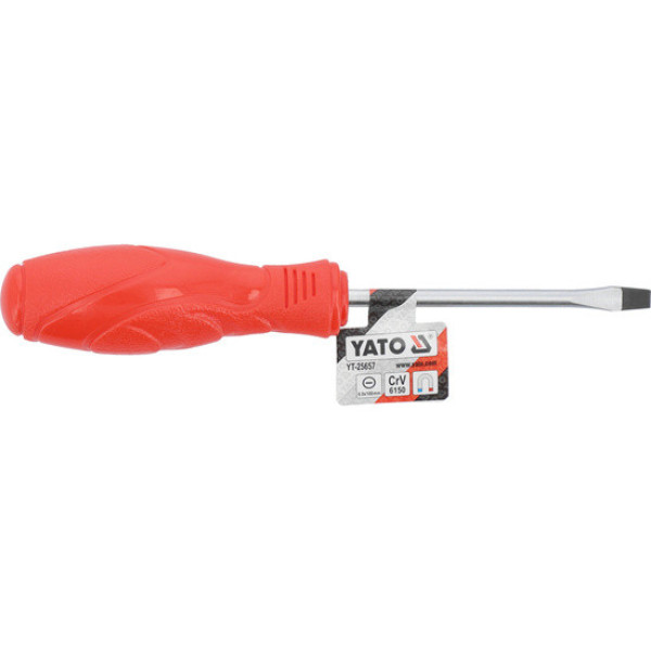 Викрутка з плоским шліцом Slotted YATO SL6х100 мм YT-25657