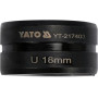 Насадка для прес-клейної YT-21735 YATO тип U 18 мм YT-217403