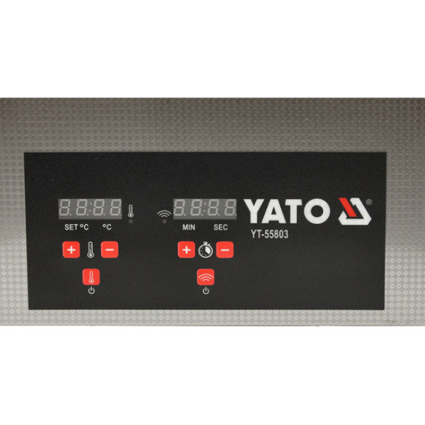 Мойка для мастерской ультразвуковая YATO 230В 600Вт 30л 50х33х33см YT-55803
