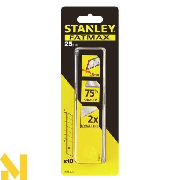 Лезо сегментоване 25 мм FatMax STANLEY 10 шт. 2-11-725