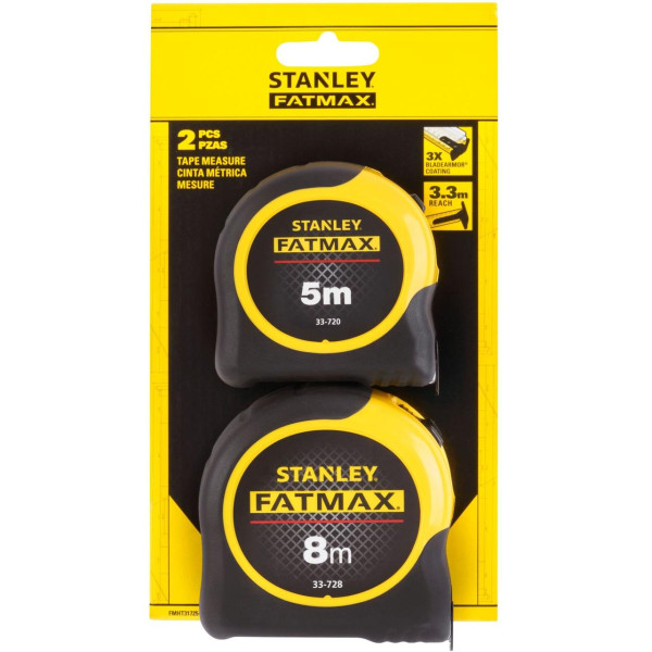 Набір рулеток "FatMax Blade Armor" 5 мх32м/8мх32м STANLEY 2 шт. FMHT31725-0