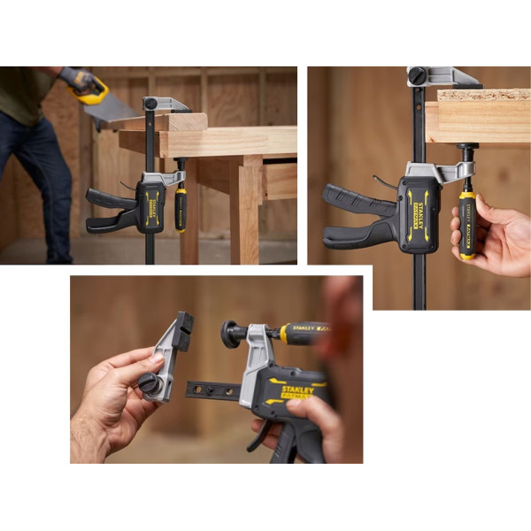 Струбцина самозатискна гібридна STANLEY FatMax 450 мм сила затискача 136/374кг FMHT83007-0