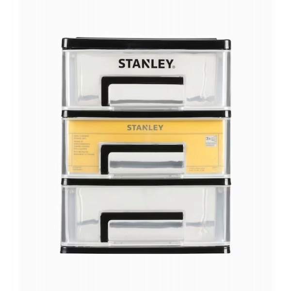 Ящик STANLEY ESSENTIAL розмір L вертикальний 3 висувні секції 34х25х32 см STST40712-1