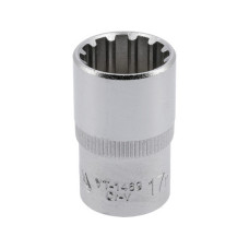 Головка торцевая Spline удлиненная YATO 1/2" 17мм YT-1469